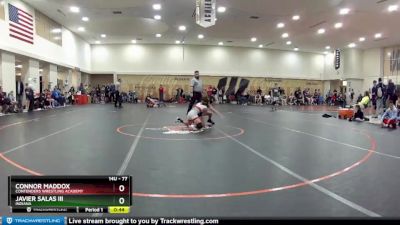 77 lbs Champ. Round 1 - Javier Salas Iii, Indiana vs Connor Maddox, Contenders Wrestling Academy