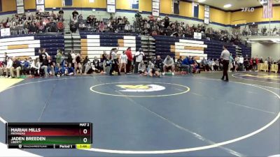 110 lbs. Semifinal - Jaden Breeden, Liberty vs Mariah Mills, Matanzas