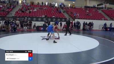 55 kg Cons 32 #2 - Matthew O'Neill, Malvern Wrestling Club vs Mac Crosson, Sebolt Wrestling Academy