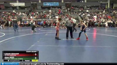 80 lbs Champ. Round 1 - Logan Graham, Victory Wrestling vs Isiah Reed, Nebraska Wrestling Academy