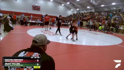 89-106 lbs Round 1 - Weston Meryhew, Wiggins Youth Wrestling vs Grant Mullins, Platte Valley Jr. Wrestling