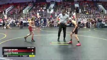 77 lbs Semis & 1st Wrestleback (8 Team) - Sawyer Wilder, Lowell Red vs Gannon Pearce, Clinton