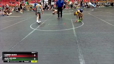 68 lbs Semis (4 Team) - Corbin Quick, NMWA vs Alex Wilson, Lake WC