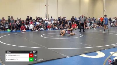 90 lbs Rr Rnd 3 - Nathan Schuman, K8 Mat Assassins Black vs Anthony Hawks, K8 Camp Reynolds