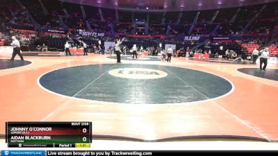 2A 145 lbs Quarterfinal - Aidan Blackburn, Mattoon vs Johnny O`Connor, Lemont (H.S.)