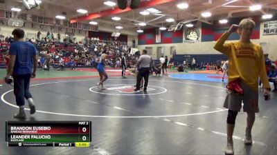 145 lbs Quarterfinal - Brandon Eusebio, Rancho Bernardo vs Leander Falucho, Eastlake