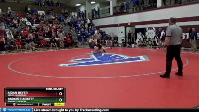 170 lbs Cons. Round 1 - Aidan Beyer, Sibley-Ocheyedan vs Parker Hackett, Kingsley-Pierson