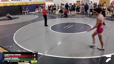 106 lbs Cons. Semi - Chrystian Owens, Mohave vs Parker Boring, Dominate Club Wrestling