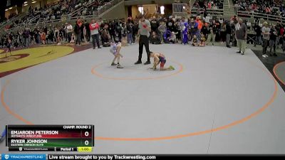 59 lbs Champ. Round 2 - Ryker Johnson, Eastern Oregon Elite vs Emjaroen Peterson, HotShots Wrestling