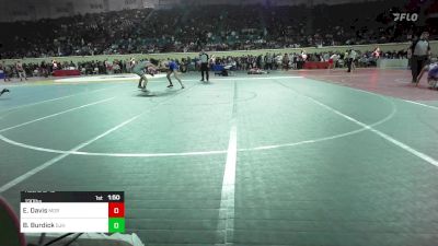 130 lbs Round Of 16 - Elijah Davis, Moore vs Breylon Burdick, Sapulpa Junior High