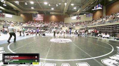 Cons. Round 3 - Brody Larson, South Summit vs Jack Cavalieri, Canyon View