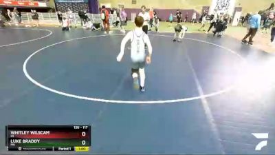 117 lbs Quarterfinal - Whitley Wilscam, KS vs Luke Braddy, MN