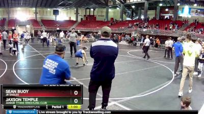 85 lbs 7th Place Match - Sean Buoy, Jr Eagles vs Jaxson Temple, Junior Titans Wrestling Club