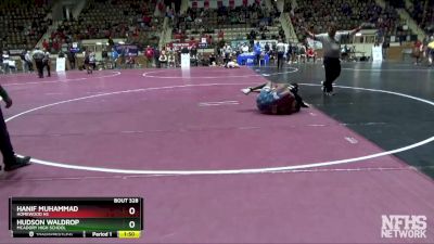 126 lbs 1st Place Match - HUDSON WALDROP, McAdory High School vs Hanif Muhammad, Homewood Hs