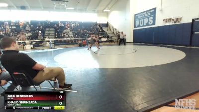 182 lbs Cons. Semi - Jack Hendricks, Mt. Si vs Khalid Shrinzada, North Creek