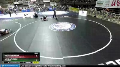 98 lbs Champ. Round 2 - Mateo Heredia, Daniel Cormier Wrestling Club vs Niv Rachman, California