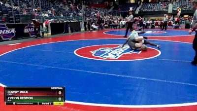 5A-132 lbs Semifinal - Rowdy Duck, Cass vs J`Veion Redmon, Ola