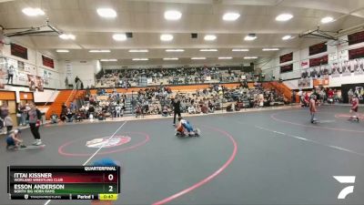 53 lbs Quarterfinal - Esson Anderson, North Big Horn Rams vs Ittai Kissner, Worland Wrestling Club