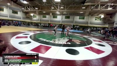 100 lbs Champ. Round 1 - Layndon Dewell, Governor Wrestling vs Reid Woodworth, Dickinson Wrestling Club