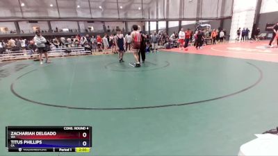 157 lbs Cons. Round 4 - Zachariah Delgado, WA vs Titus Phillips, CA