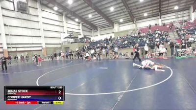 120 lbs Cons. Round 2 - Jonas Stock, Oregon vs Cooper Hardy, Montana