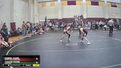 76/80 Round 2 - Gabriel Daniel, Pelion Youth Wrestling vs Connor Moore, Hard Rock