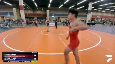132 lbs Semifinal - Ty Annoura, Clear Lake High School Wrestling vs Ryder Clark, Spartan Mat Club