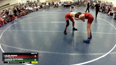 125 lbs Finals (8 Team) - Charles Hutchison, Indiana Blue vs Caleb Hennig, Team Texas