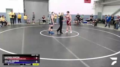 160 lbs Round 1 - Nolan Deemer, Mat-Su Matmen vs Hayden Martin, Bethel Freestyle Wrestling Club