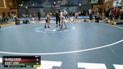 53-59 lbs Round 4 - Emmett Jones, Sanderson Wrestling Academy vs Gilmore Purser, Charger Wrestling Club