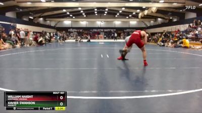 157 lbs Cons. Round 5 - Xavier Swanson, Averett vs William Haight, Southern Virginia