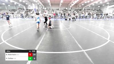 85 lbs Rr Rnd 3 - Brody Wehrheim, Grit Mat Club Red vs Kaleb Collae, Ride Out Blue