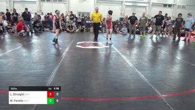 96 lbs Pools - Lincoln Straight, EP Rattlers vs Mike Ferello, Dayton Bandits - Black