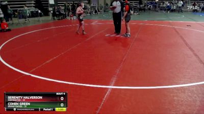 130 lbs Placement (4 Team) - Cohen Green, Grand Rapids vs Serenity Halverson, Farmington