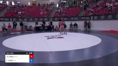 60 kg Rnd Of 32 - Elijah Cater, Washington vs Logan Lopez, Viking Wrestling Club (IA)