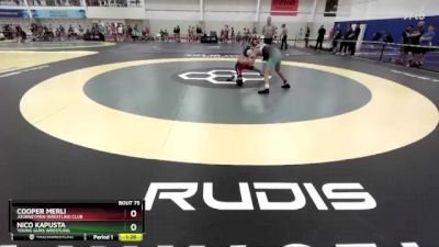 107 lbs Champ. Round 1 - Nico Kapusta, Young Guns Wrestling vs Cooper Merli, Journeymen Wrestling Club