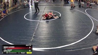 70 lbs Cons. Semi - Noah Lucero, PMA vs Cali Faust, RED WAVE WC