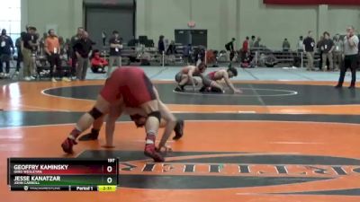 197 lbs Cons. Round 4 - Jesse Kanatzar, John Carroll vs Geoffry Kaminsky, Ohio Wesleyan