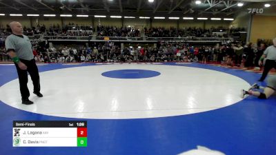 150 lbs Semifinal - John Lagana, Xavier vs Carnell Davis, Ponaganset