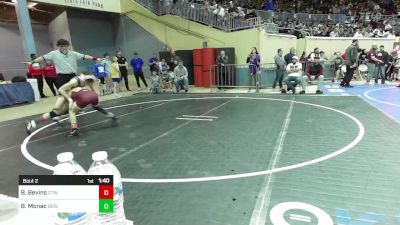 88 lbs Round Of 64 - Brevin Bevins, Cleveland Tiger Wrestling vs Brody Mcnac, Bristow