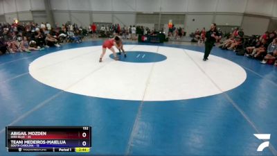 132 lbs Placement Matches (16 Team) - Abigail Mozden, Ohio Blue vs Teani Medeiros-Maielua, South Carolina