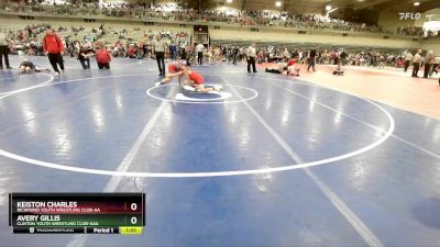 100 lbs Quarterfinal - Keiston Charles, Richmond Youth Wrestling Club-AA vs Avery Gillis, Clinton Youth Wrestling Club-AAA