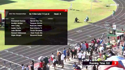 Youth Boys' 110m Hurdles, Prelims 4 - Age 17-18