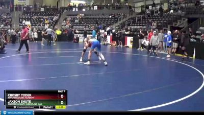 95 lbs Cons. Semi - Jaxson Shute, Greater Heights Wrestling-AAA vs Crosby Yoder, MWC Wrestling Academy