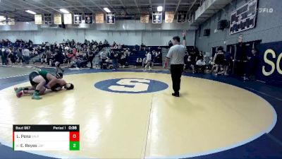 190 lbs Cons. Round 3 - Eduardo Reyes, Long Beach Poly vs Lenny Pena, Valencia (Placentia)