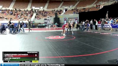 D1-157 lbs Quarterfinal - Carter Fawcett, Pinnacle vs Christopher Castaneda, Red Mountain