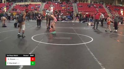 120 lbs 1st Place Match - Baron Rosas, Maize Wrestling Club vs Prince Marshall, South Central Punishers