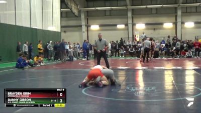 174 lbs Cons. Round 2 - Danny Gibson, U.S. Coast Guard Academy vs Brayden Grim, Springfield College