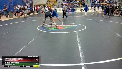 190 lbs Quarterfinals (8 Team) - Aryeh Rosenberg, South Plantation vs Chris Sanchez, South Dade