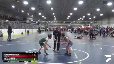 61 lbs Champ. Round 1 - Colton Hissong, Williamston WC vs Landon Gendron, Kingsford Youth WC